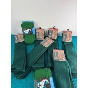 Augusta Sportswear Performance‎ Wicking Socks Adult 10-13 Green 6 Pack Pear Sox